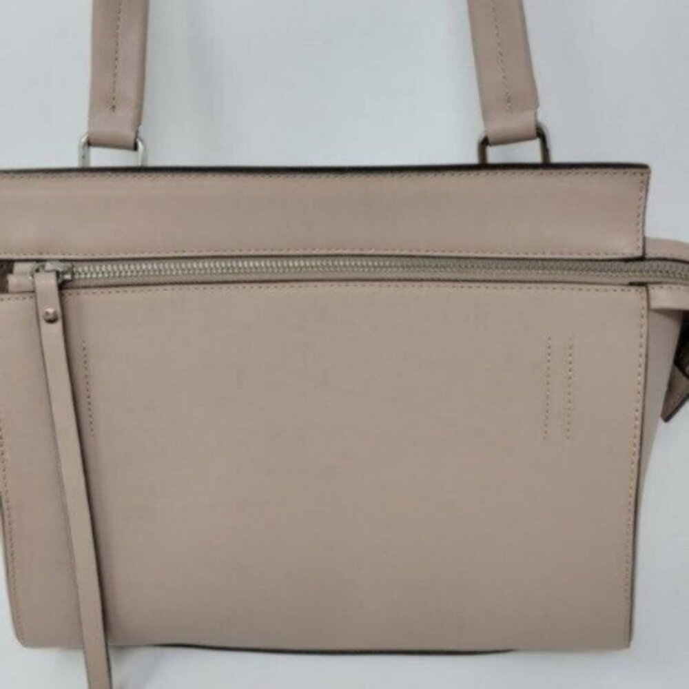 Alberta Di Canio | Italian Leather Full Zip Satchel Handbag Light Pink blush - Picture 2 of 10